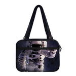 Astronaut Floating In Outer Space Print Double Strap Bible Bag