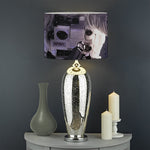 Astronaut Floating In Outer Space Print Drum Lamp Shade
