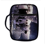 Astronaut Floating In Outer Space Print Front Pocket Bible Bag