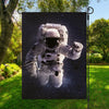 Astronaut Floating In Outer Space Print Garden Flag