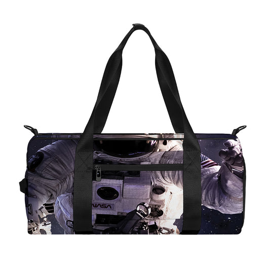 Astronaut Floating In Outer Space Print Gym Bag