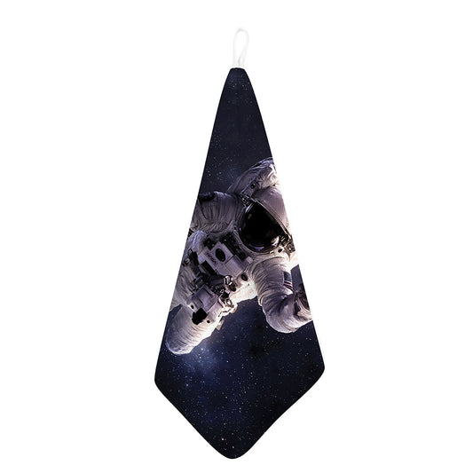 Astronaut Floating In Outer Space Print Hand Towel