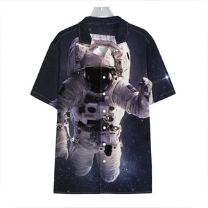 Astronaut Floating In Outer Space Print Hawaiian Shirt