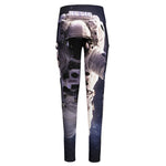 Astronaut Floating In Outer Space Print High-Waisted Pocket Leggings