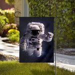 Astronaut Floating In Outer Space Print House Flag