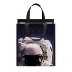 Astronaut Floating In Outer Space Print Insulated Lunch Tote
