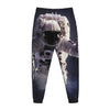 Astronaut Floating In Outer Space Print Jogger Pants