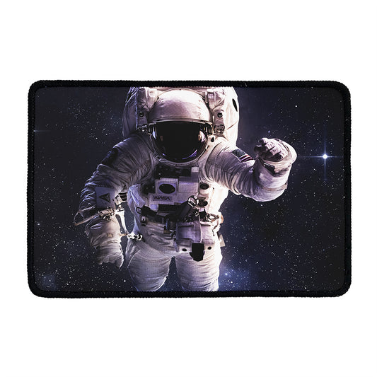 Astronaut Floating In Outer Space Print Kitchen Mat