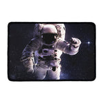 Astronaut Floating In Outer Space Print Kitchen Mat