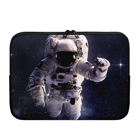 Astronaut Floating In Outer Space Print Laptop Sleeve