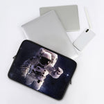 Astronaut Floating In Outer Space Print Laptop Sleeve