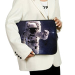 Astronaut Floating In Outer Space Print Laptop Sleeve