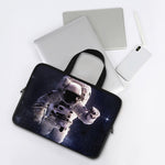 Astronaut Floating In Outer Space Print Laptop Sleeve With Handle