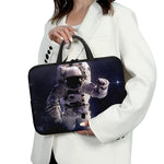 Astronaut Floating In Outer Space Print Laptop Sleeve With Handle