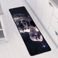 Astronaut Floating In Outer Space Print Long Kitchen Mat