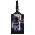 Astronaut Floating In Outer Space Print Luggage Tag