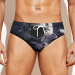 Astronaut Floating In Outer Space Print Men's Swim Briefs