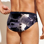 Astronaut Floating In Outer Space Print Men's Swim Briefs