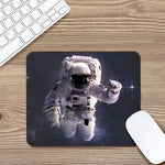 Astronaut Floating In Outer Space Print Mouse Pad