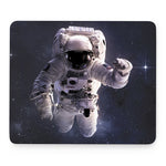 Astronaut Floating In Outer Space Print Mouse Pad
