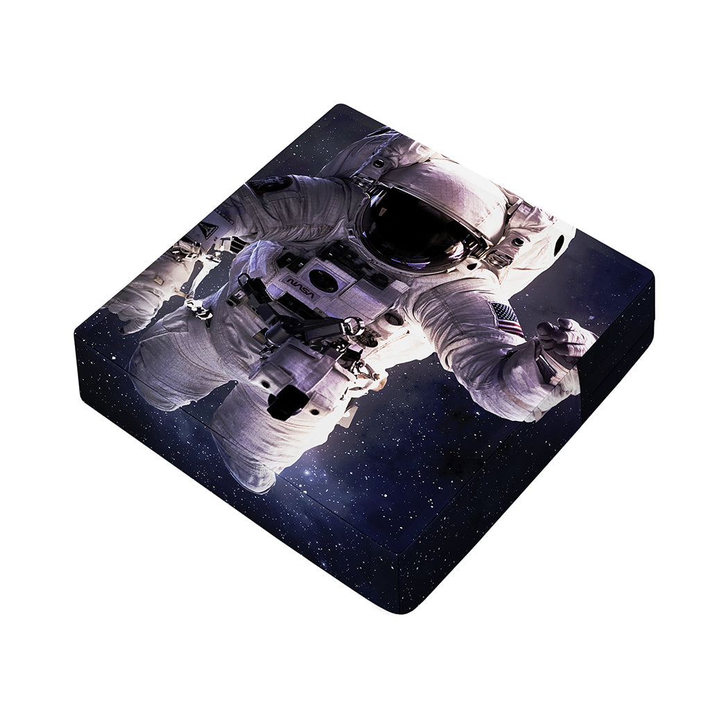 Astronaut Floating In Outer Space Print Outdoor Seat Cushion Cover