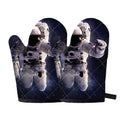 Astronaut Floating In Outer Space Print Oven Mitts
