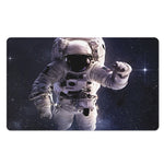Astronaut Floating In Outer Space Print Polyester Doormat