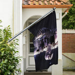 Astronaut Floating In Outer Space Print Polyester Flag