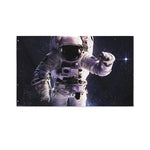 Astronaut Floating In Outer Space Print Polyester Flag