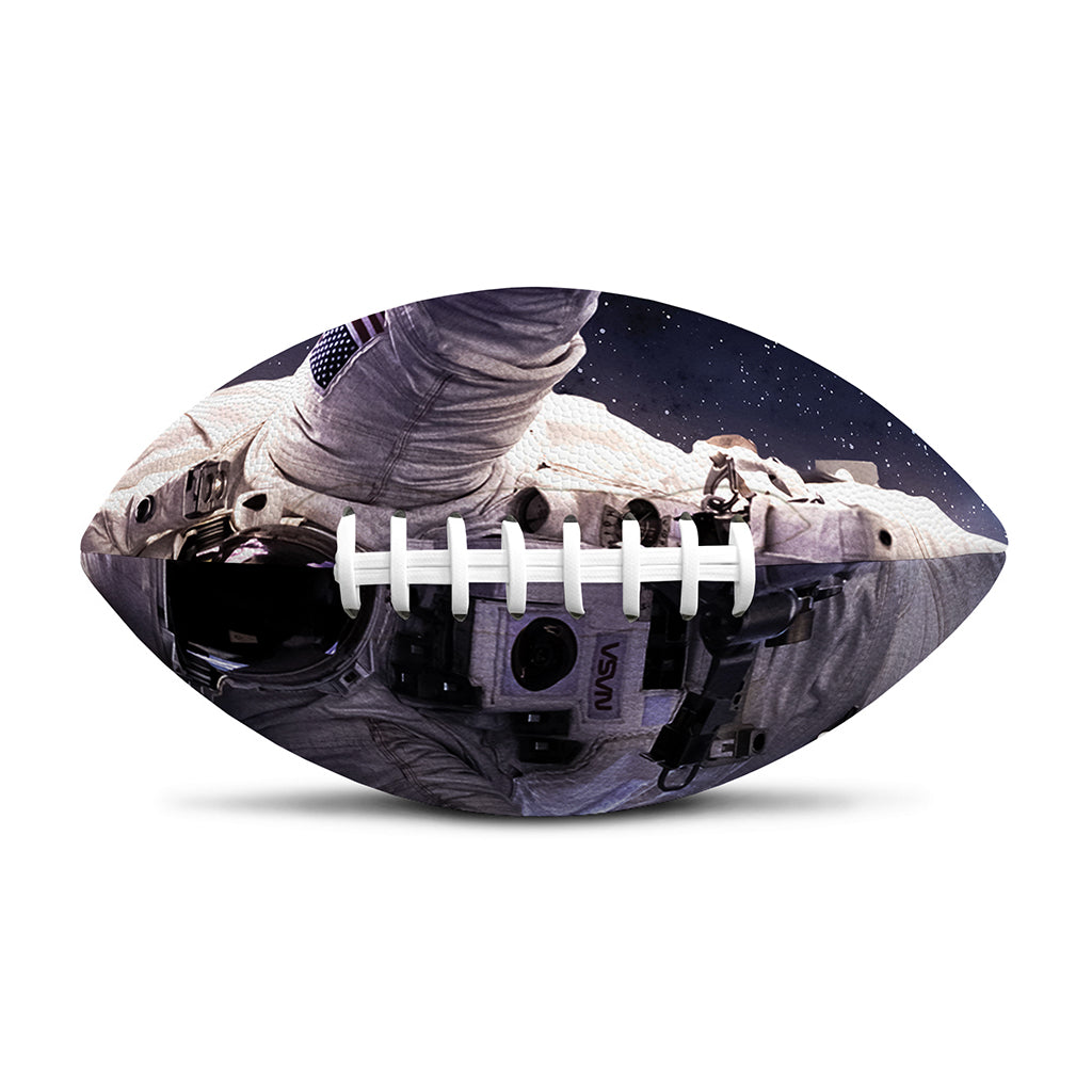 Astronaut Floating In Outer Space Print Rugby Ball