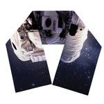 Astronaut Floating In Outer Space Print Scarf