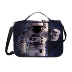 Astronaut Floating In Outer Space Print Shoulder Strap Bible Bag