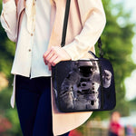 Astronaut Floating In Outer Space Print Shoulder Strap Bible Bag