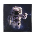 Astronaut Floating In Outer Space Print Silk Bandana