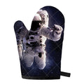 Astronaut Floating In Outer Space Print Single Oven Mitt