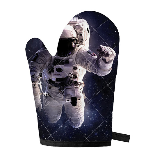 Astronaut Floating In Outer Space Print Single Oven Mitt