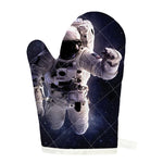 Astronaut Floating In Outer Space Print Single Oven Mitt