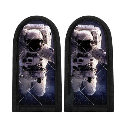 Astronaut Floating In Outer Space Print Skillet Handle Cover