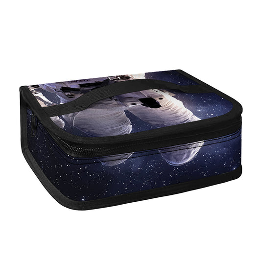 Astronaut Floating In Outer Space Print Small Lunch Bag