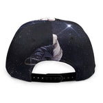 Astronaut Floating In Outer Space Print Snapback Cap