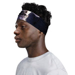 Astronaut Floating In Outer Space Print Sports Headband