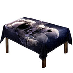 Astronaut Floating In Outer Space Print Tablecloth