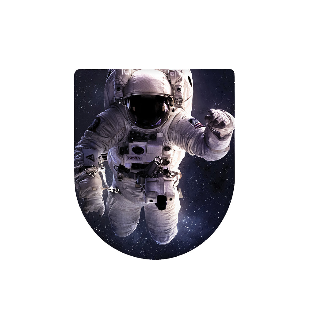 Astronaut Floating In Outer Space Print Toilet Lid Cover