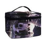 Astronaut Floating In Outer Space Print Travel Makeup Bag