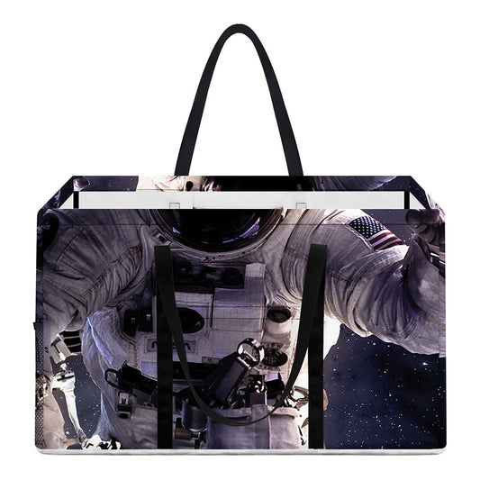 Astronaut Floating In Outer Space Print Utility Tote Bag