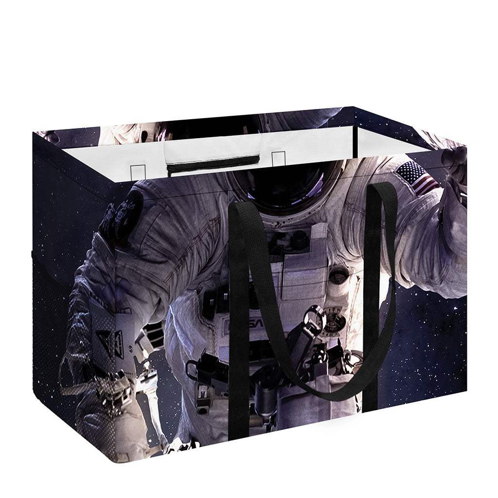 Astronaut Floating In Outer Space Print Utility Tote Bag