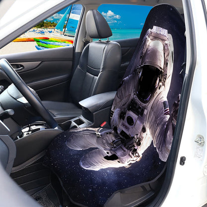 Astronaut Floating In Outer Space Print Waterproof Car Seat Cover
