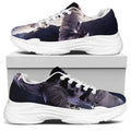 Astronaut Floating In Outer Space Print White Chunky Shoes