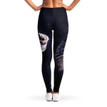 Astronaut Floating In Outer Space Print Women's Leggings