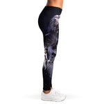 Astronaut Floating In Outer Space Print Women's Leggings